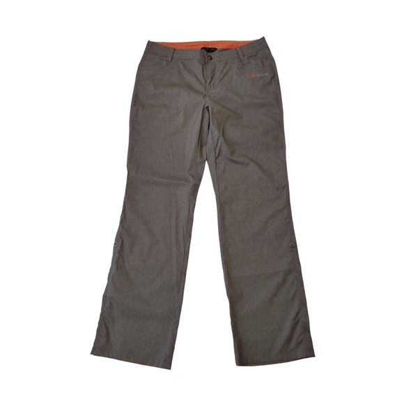 Women's Gray Hiking Roll Up Straight Leg Pants - Picture 1 of 6